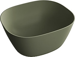 VitrA 7811B475-0016 Plural Kare 45 cm Yüksek Çanak Lavabo - Mat Yosun Yeşili