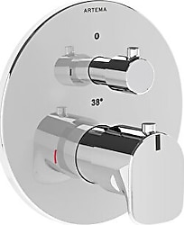 VitrA Root Round Ankastre Termostatik Duş Bataryası