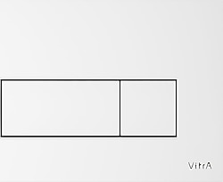VitrA Root Square 740-2300 Parlak Beyaz Kumanda Paneli