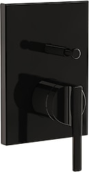 VitrA Suit A4283839 Siyah Sıva Üstü Ankastre Banyo Bataryası