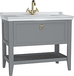 VitrA Valarte 62184 100 cm Çekmeceli Lavabolu Banyo Dolabı