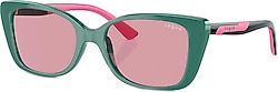 Vogue VJ2022 313169 Dark Green-Dark Violet Kız Çocuk Güneş Gözlüğü