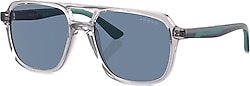 Vogue VJ2024 309980 Transparent Grey-Dark Blue Erkek Çocuk Güneş Gözlüğü