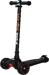 Voit 218 Mini Işıklı Siyah 3 Tekerlekli Çocuk Scooter