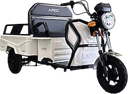 Apec APT4 1000 W 3 Tekerlekli Elektrikli Motosiklet Beyaz