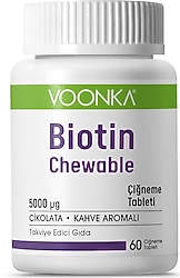 Voonka Biotin Chewable 60 Çiğneme Tableti