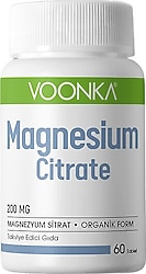 Voonka Magnesium Citrate 200 mg 60 Tablet