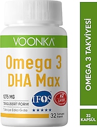 Voonka Omega 3 DHA Max 1275 mg 32 Kapsül