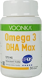 Voonka Omega 3 DHA Max 1275 mg 30 Kapsül