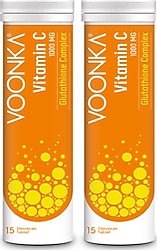 Voonka Vitamin C 1000 mg 15 Efervesan Tablet 2 Adet