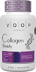 VOOP Collagen Beauty Tip 1 ve Tip 3 Kolajen 30 Tablet
