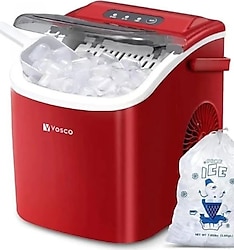 Vosco VHZB-12HK Kırmızı Eco Buz Makinesi