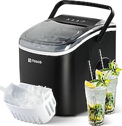 Vosco VHZB-12HS Siyah Eco Buz Makinesi