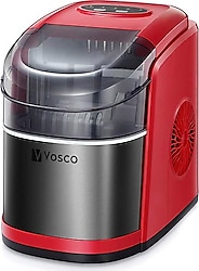 Vosco VHZB-12CK Kırmızı Ev Tipi Buz Makinesi
