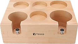 Vosco VTS-3 6 Gözlü Ahşap Tamper ve Sıkıştırma Standı