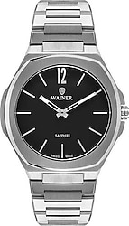 Wainer WA.10122-A Gümüş-Siyah Erkek Kol Saati