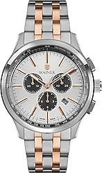 Wainer WA.12320-B Gümüş-Rose Gold Erkek Kol Saati