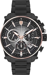 Wainer WA.19200-B Siyah-Rose Gold Erkek Kol Saati