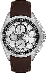 Wainer WA.19400-A Kahverengi-Gümüş Erkek Kol Saati