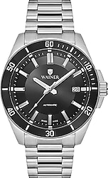 Wainer WA.25540-C Gümüş-Siyah Erkek Kol Saati