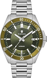 Wainer WA.25540-D Gümüş-Yeşil Erkek Kol Saati