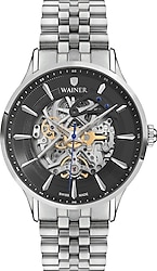 Wainer WA.25705-A Gümüş-Siyah Erkek Kol Saati