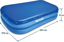 Walke 14106 262X175x51 cm Dikdörtgen Şişme Havuz