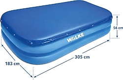 Walke 14108 305X183x56 cm Dikdörtgen Şişme Havuz