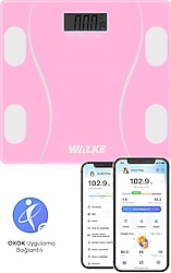 Walke Premium Pembe Dijital Akıllı Tartı