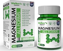 Walker's Vitamins Magnezyum Allforms 60 Kapsül