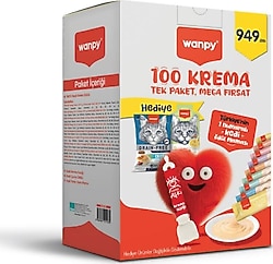 Wanpy Mega Avantaj 100'lü Krema Kedi Ödül Maması