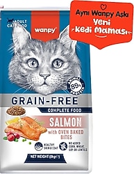 Wanpy Tahılsız Somonlu 8 kg Yetişkin Kedi Maması