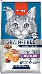 Wanpy Tahılsız Somonlu ve Ton Balıklı 8 kg Kısırlaştırılmış Yetişkin Kedi Maması