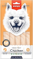 Wanpy Tavuklu ve Peynirli 5x14 gr Krema Köpek Ödül Maması