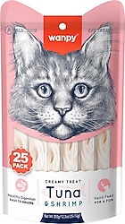 Wanpy Ton Balıklı ve Karidesli 25x14 gr Krema Kedi Ödül Maması