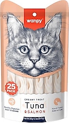 Wanpy Ton Balıklı ve Somonlu 25x14 gr Krema Kedi Ödül Maması