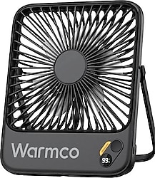 Warmco D3 Şarjlı Masaüstü Vantilatör