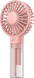 Warmco K31 Buharlı Pembe Şarjlı El Tipi Vantilatör