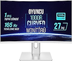 Warp WRP27-165-W 27" 1 ms Full HD Curved Oyuncu Monitörü