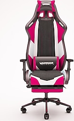 Warrior Scorpion Ayak Uzatmalı Pembe Oyuncu Koltuğu