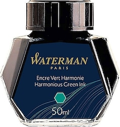 Waterman 50 ml Cam Şişe Dolma Kalem Mürekkebi Yeşil