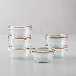 Weck 740 Mold 6'lı 290 ml Kısa Kavanoz Seti