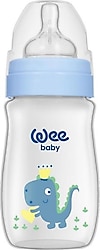 Wee Baby 136 Klasik Plus Geniş Ağızlı PP Biberon 250 ml Mavi
