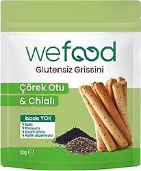 Wefood Glutensiz Çörek Otu & Chia'lı Grissini 40 gr