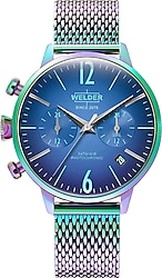 Welder Moody WWRC670 Hasır Kordon Mavi Neon Kadın Kol Saati