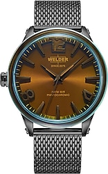 Welder Moody WRN1004 Hasır Kordon Füme Erkek Kol Saati