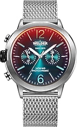 Welder Edge WWMD1000 Hasır Kordon Gri-Yeşil Erkek Kol Saati