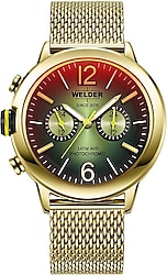 Welder Edge WWMD1005 Hasır Kordon Altın Erkek Kol Saati