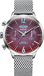 Welder Moody WWRC695 Hasır Kordon Gümüş-Kırmızı Kadın Kol Saati