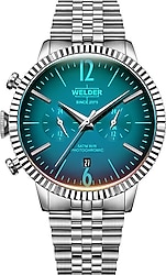 Welder Royal WWRC477 Gri-Yeşil Erkek Kol Saati